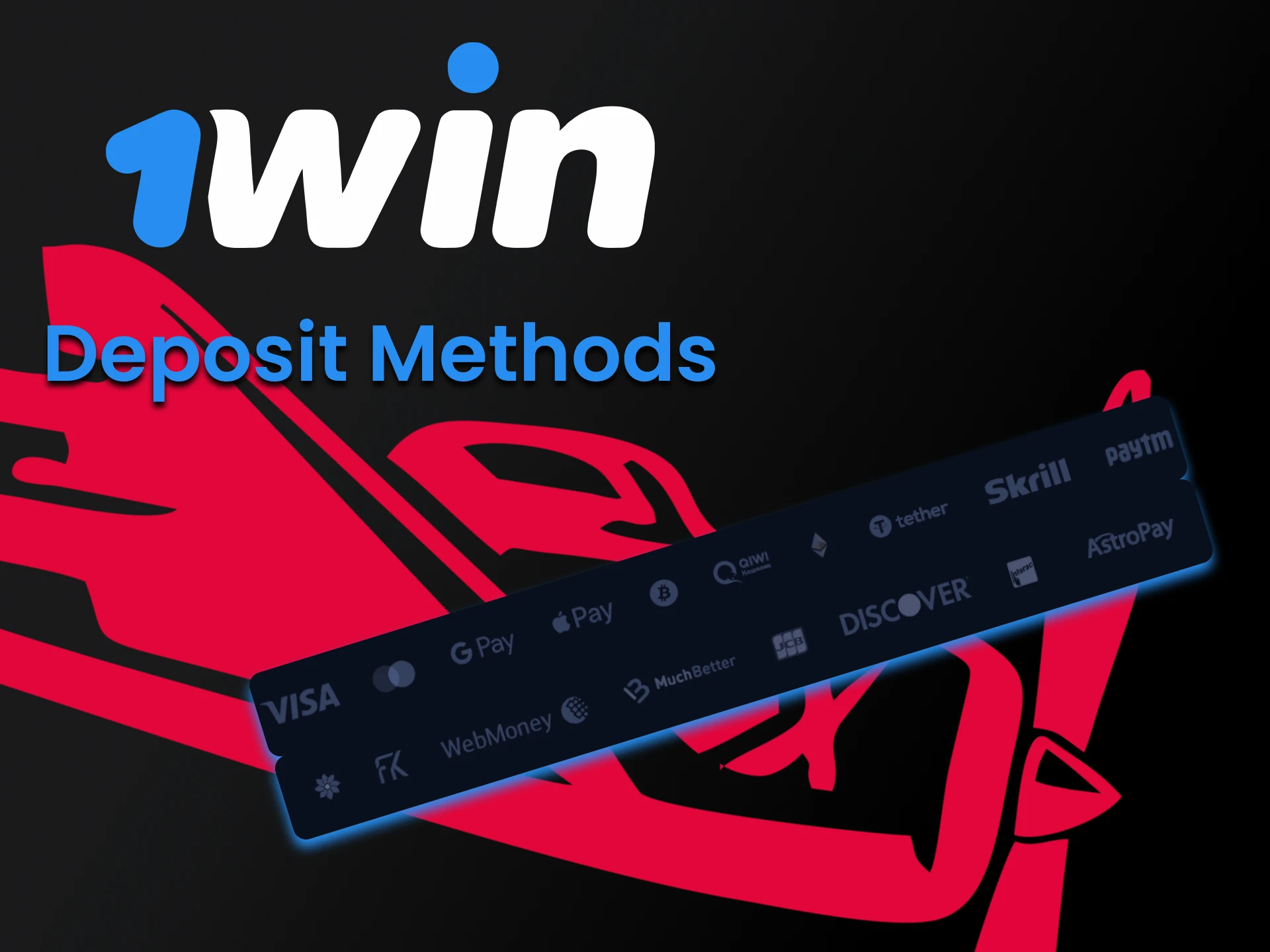 Replenish the deposit in a convenient way from 1win to play Aviator.