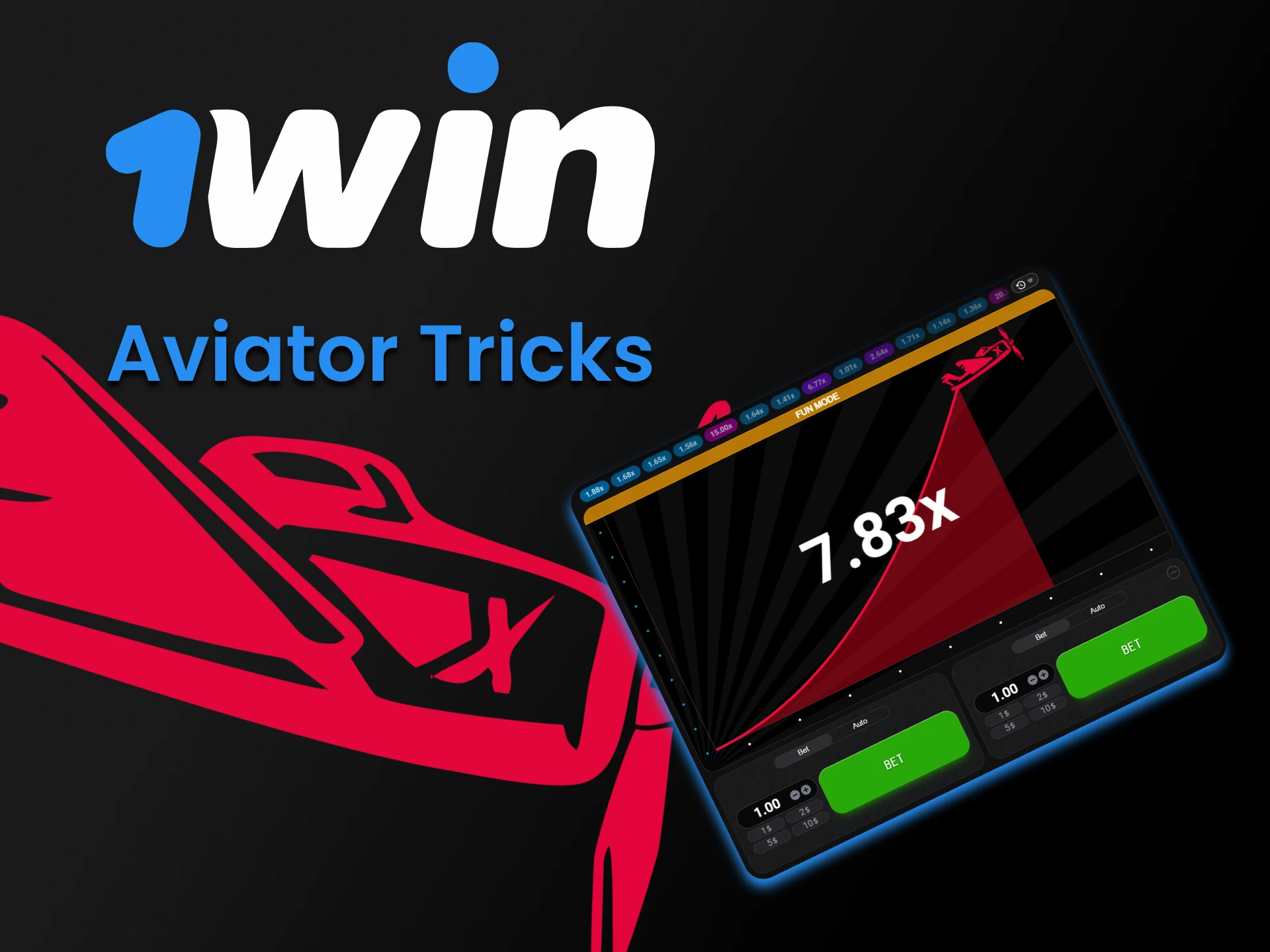 Learn special skills to win in 1Win's Aviator game.