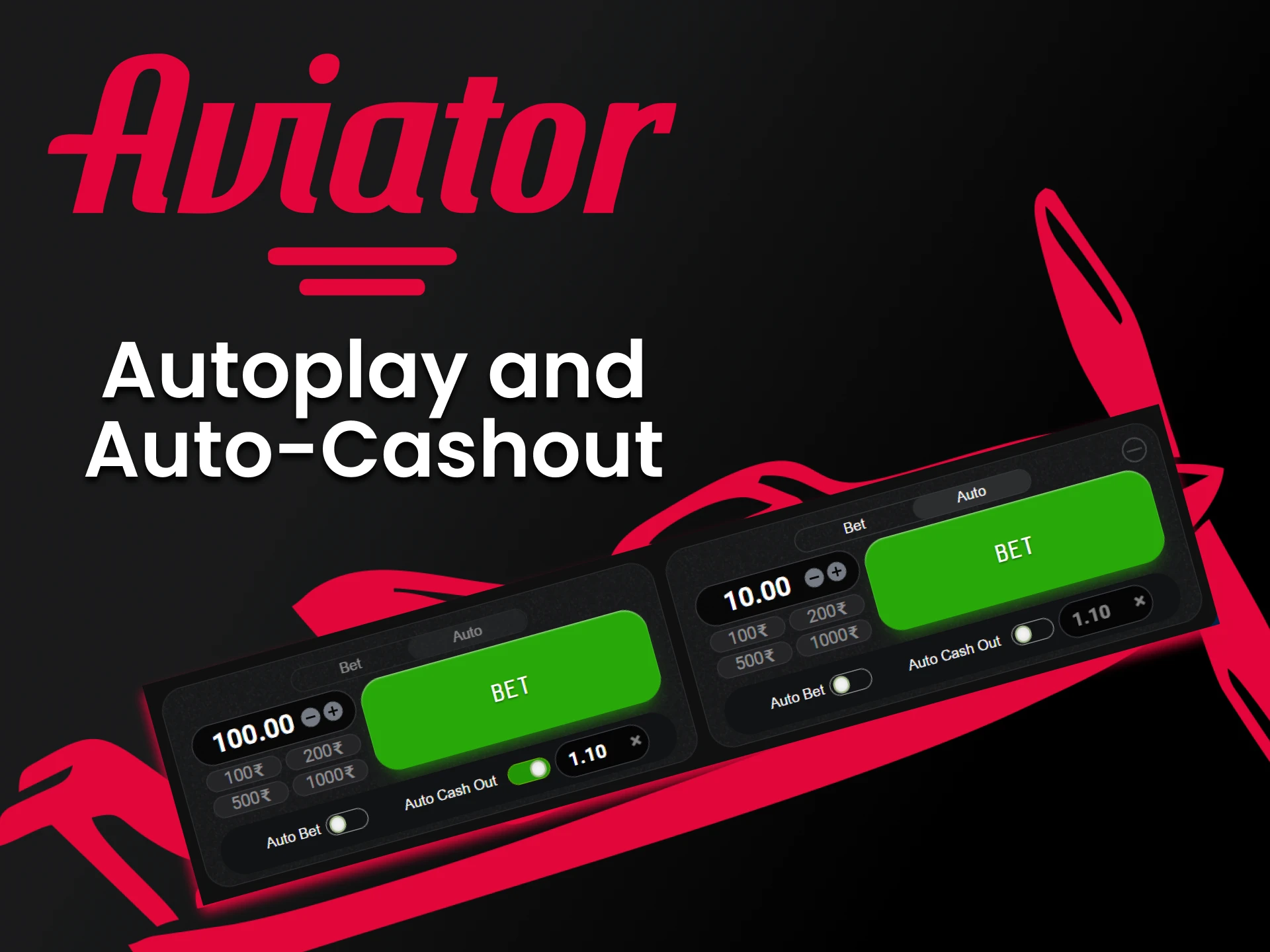 You can set automatic bets and withdrawals in the Aviator India game.