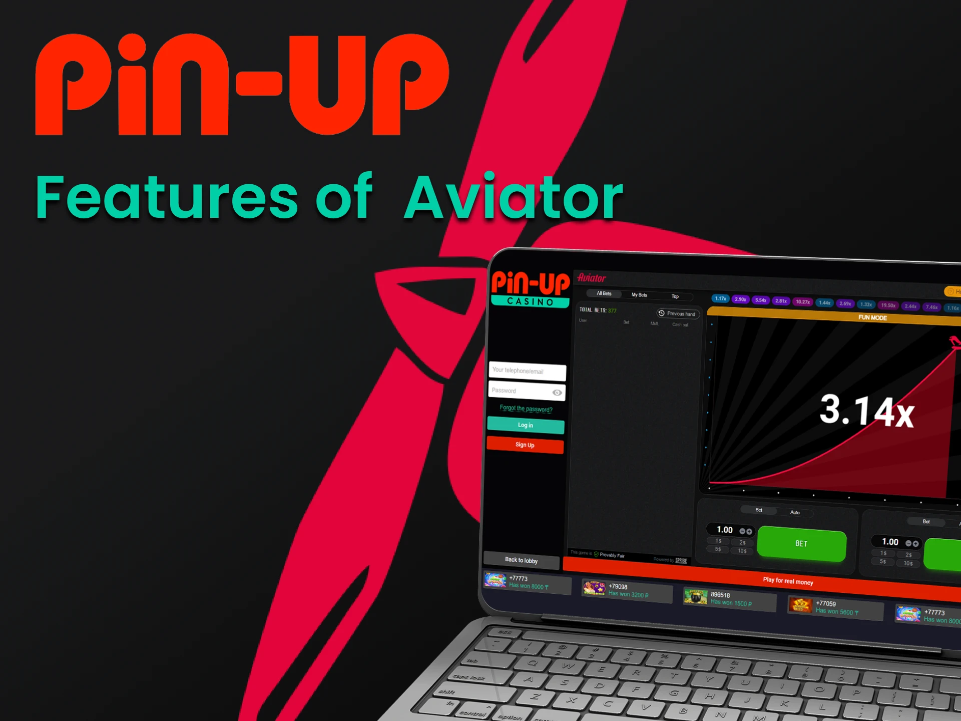 Pin Up is improving the service for playing Aviator.