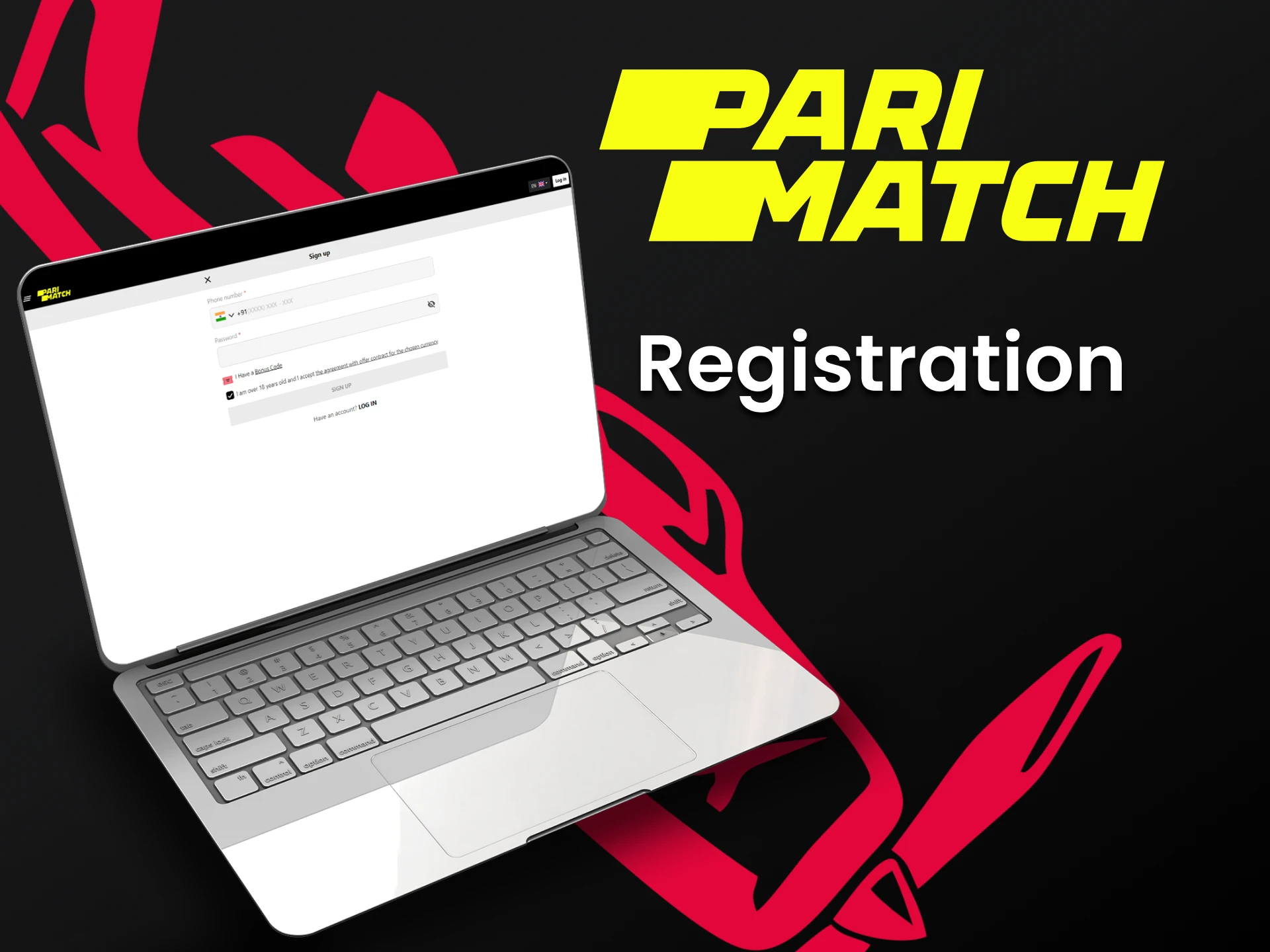 Create an account on Parimatch to play Aviator.