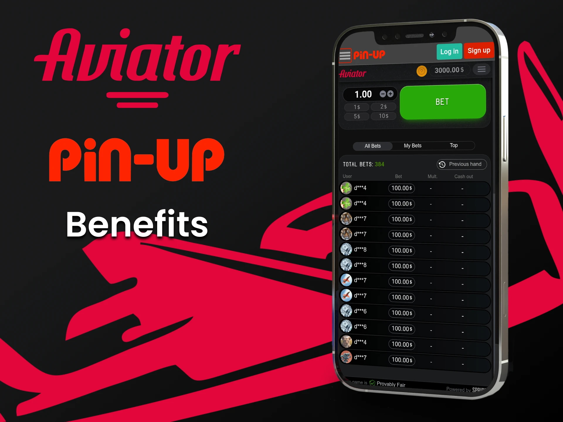 Using the Pin-Up app is more comfortable than playing on the mobile site.