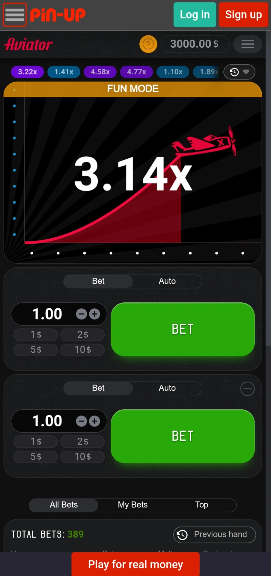 Spend time in the game Aviator with Pin Up.