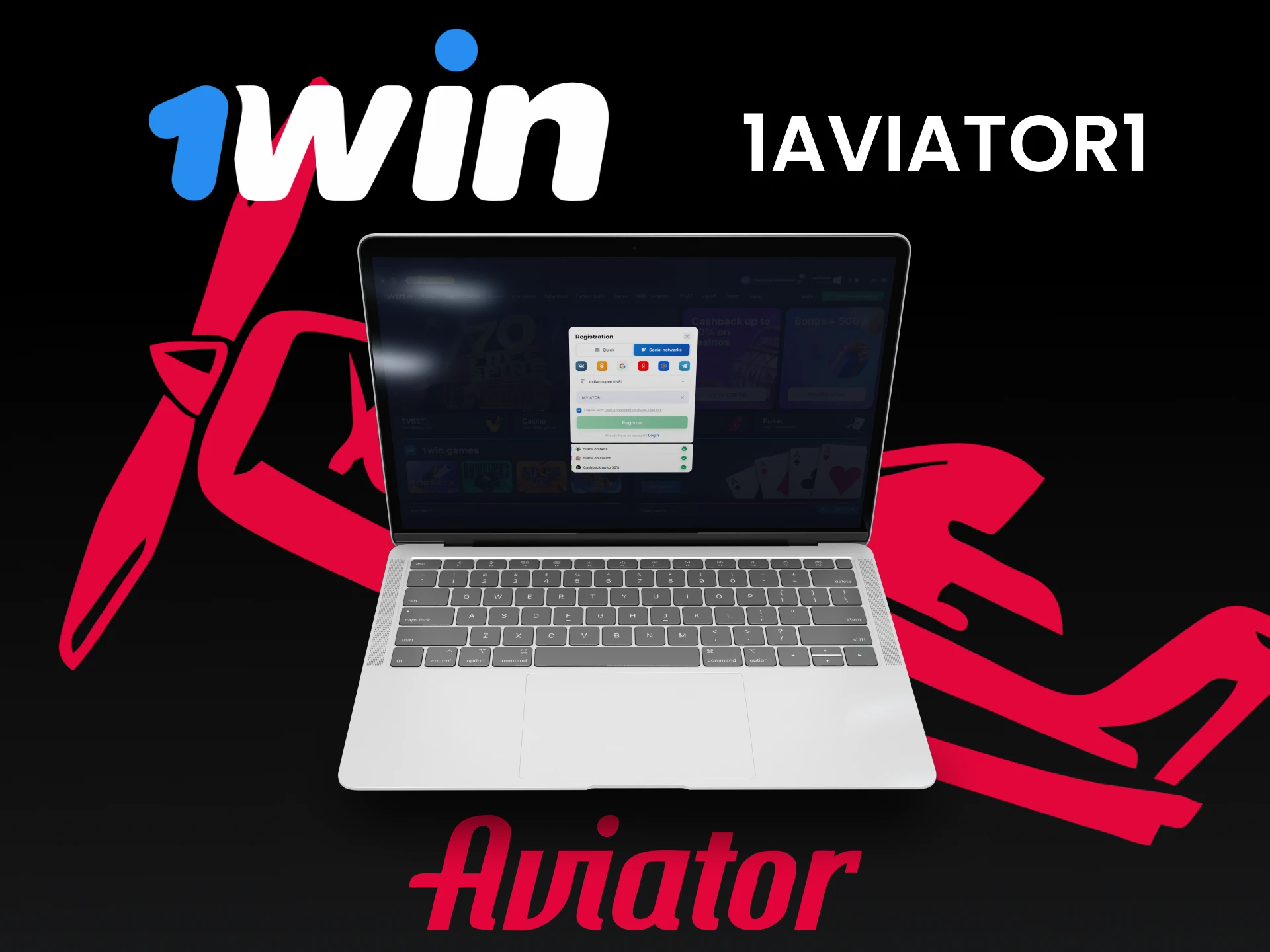 Use the promo code from 1win to play Aviator.