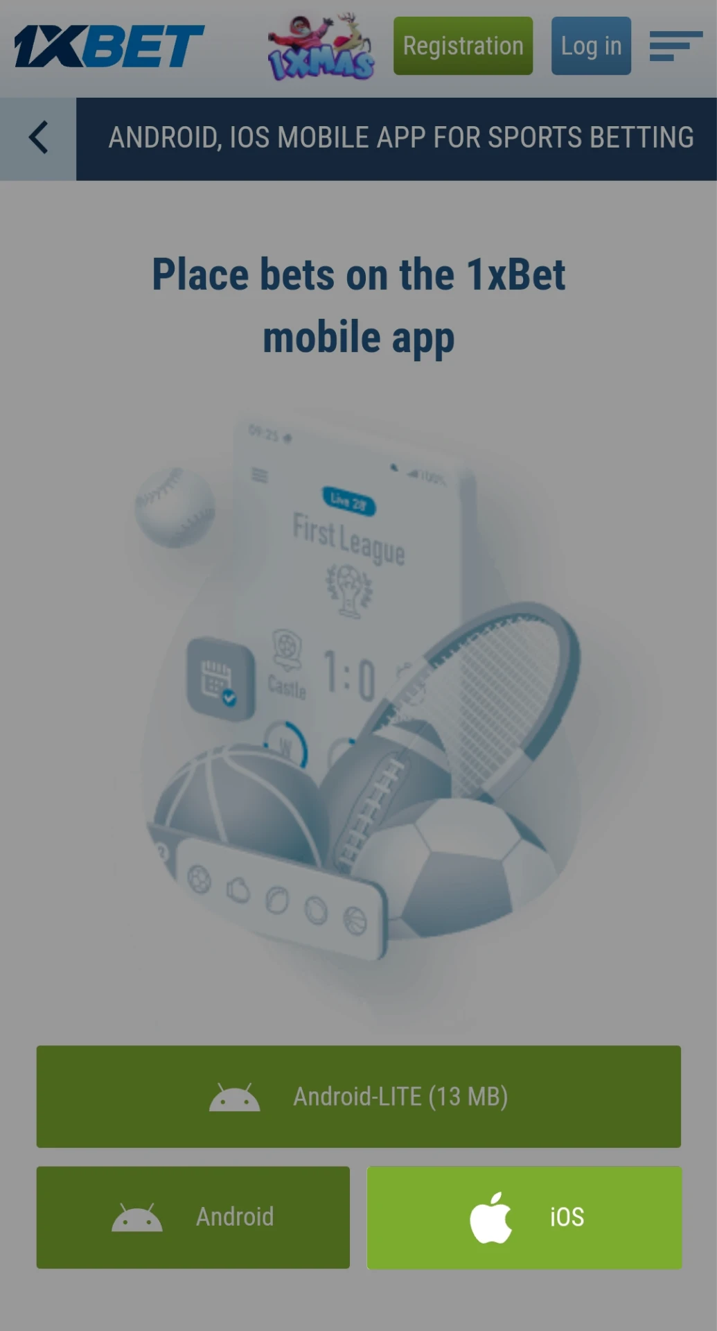 Download the 1xbet application to play Aviator on your iOS device.