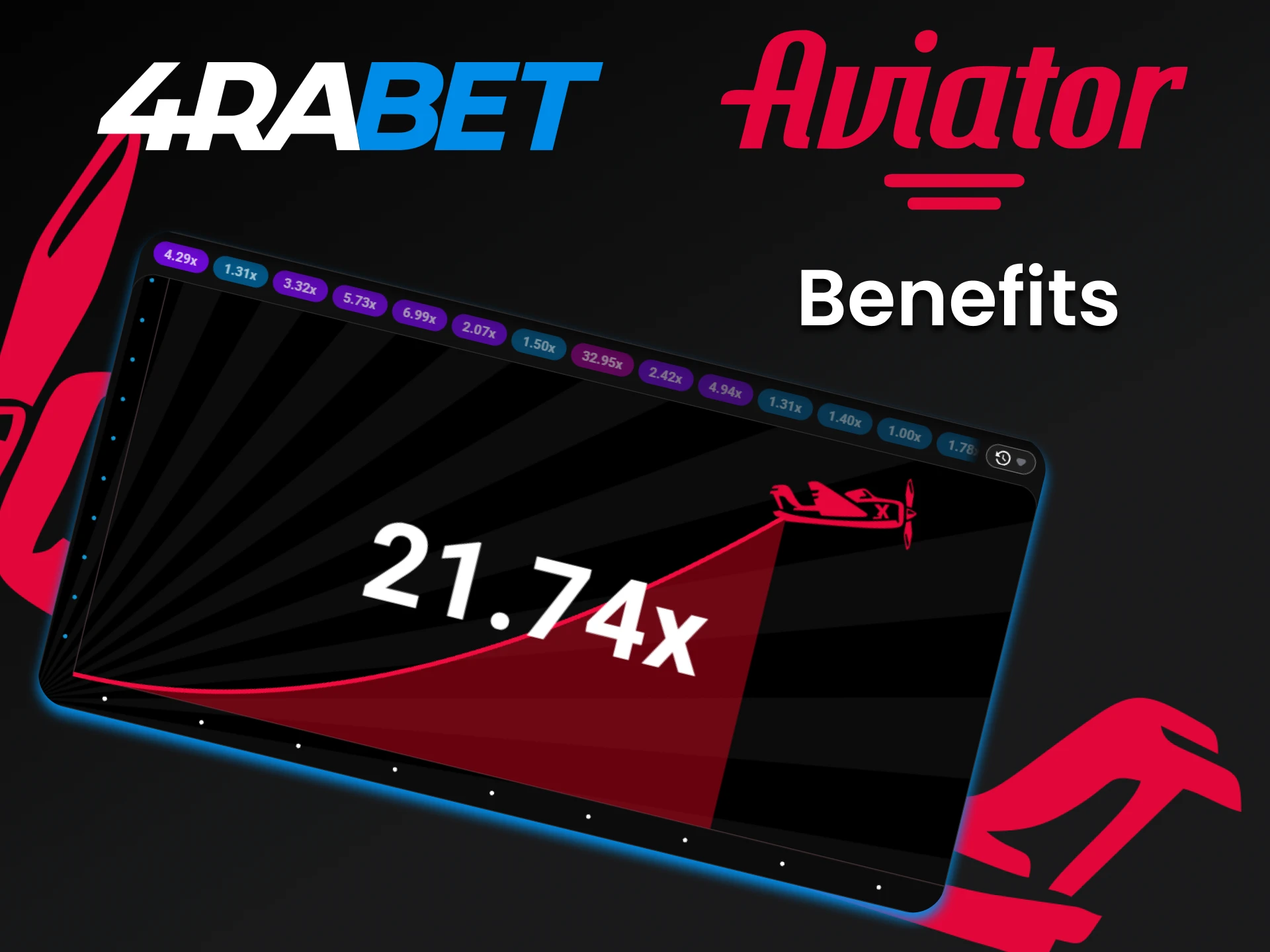 Choose to play Aviator site 4rabet.