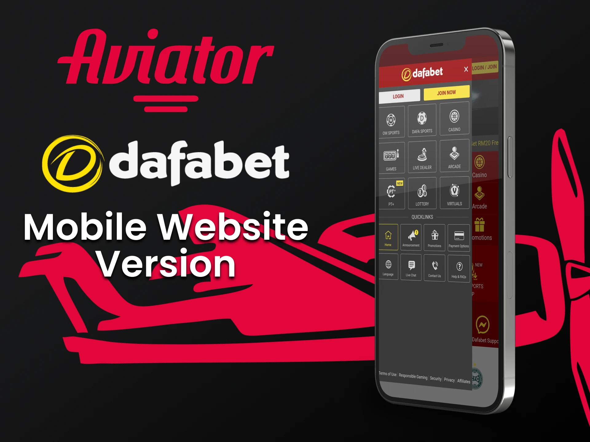 Using a smartphone, you can also play Aviator on Dafabet.