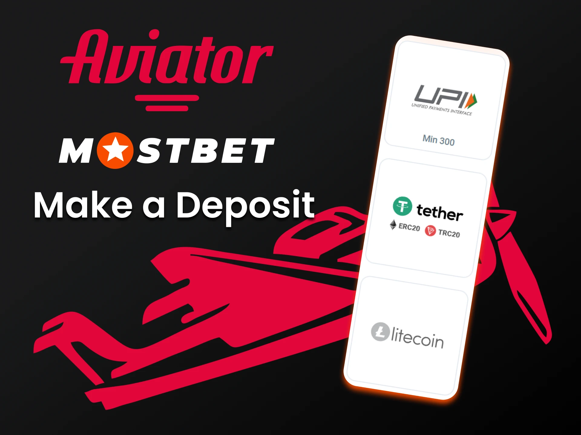 Choose a convenient way to replenish your account from Mostbet.