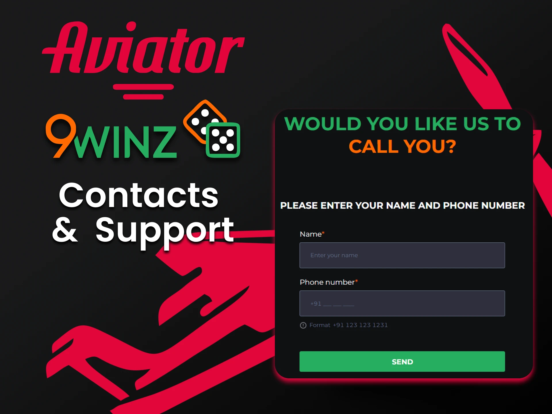 The 9winz team will always help you with your question.