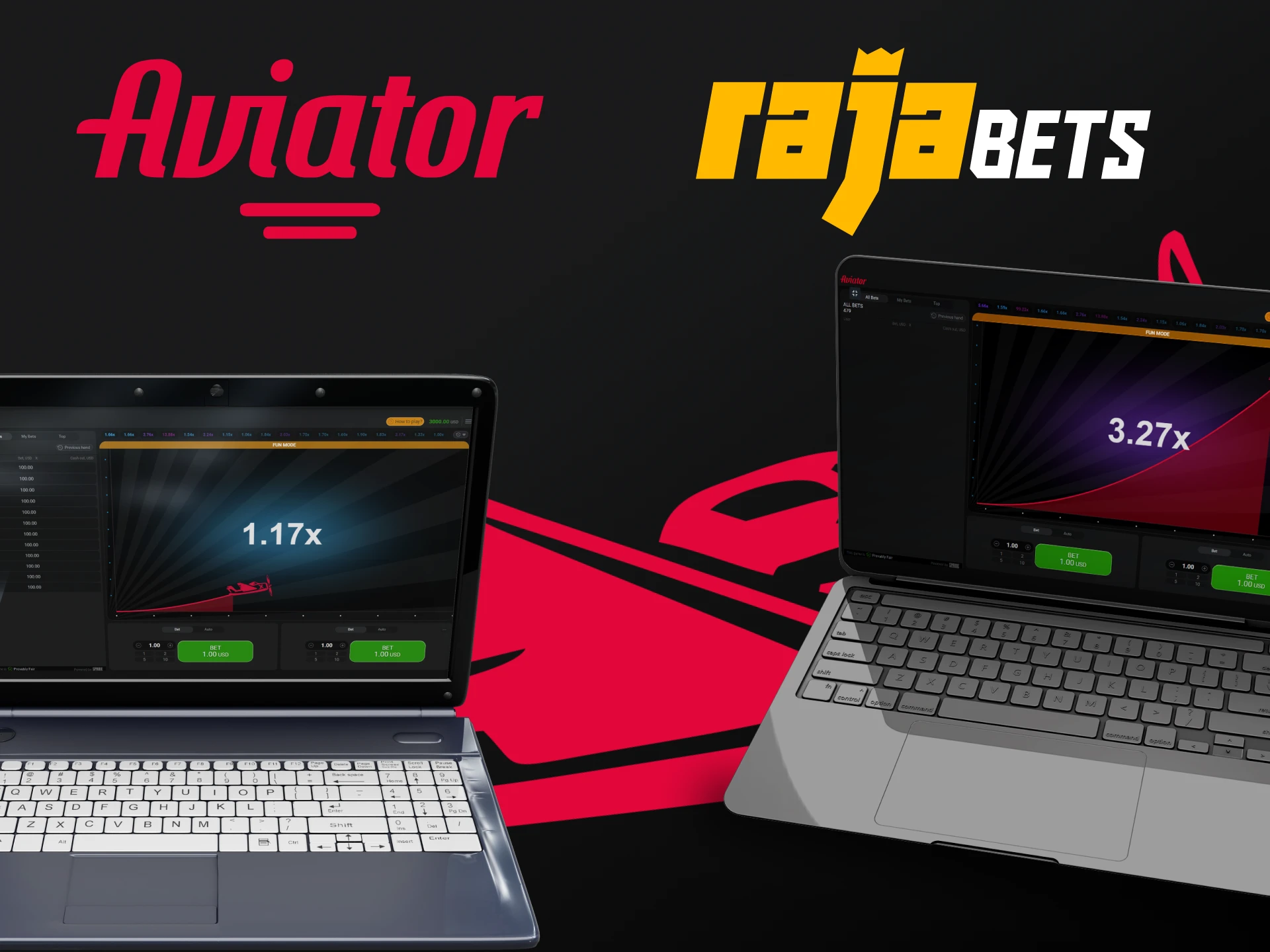 Choose a convenient device to play Aviator on Rajabets.