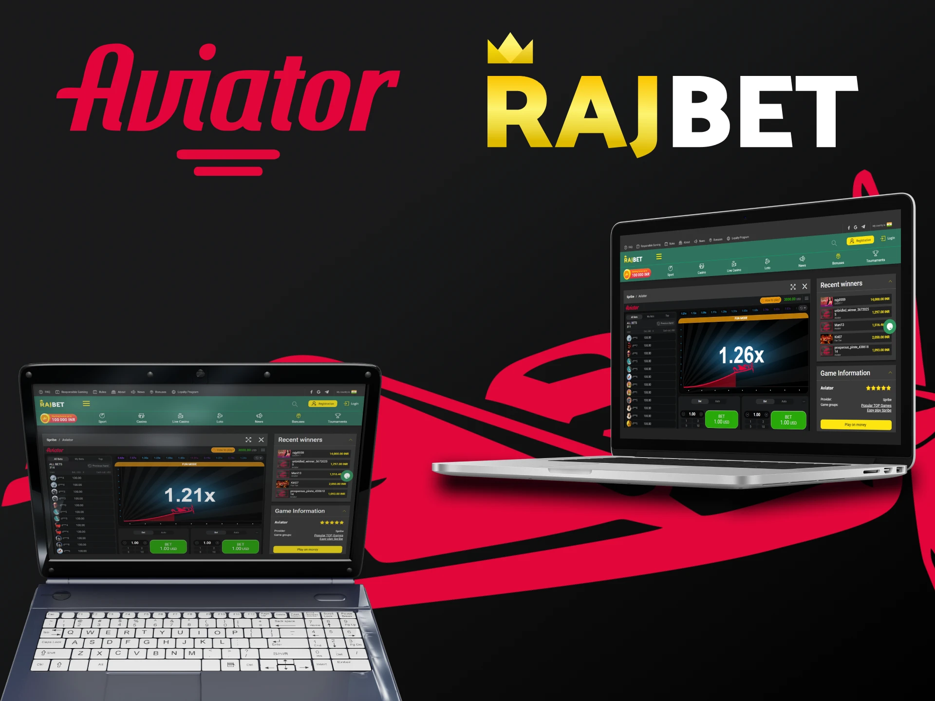 Choose your device for Rajbet Aviator.