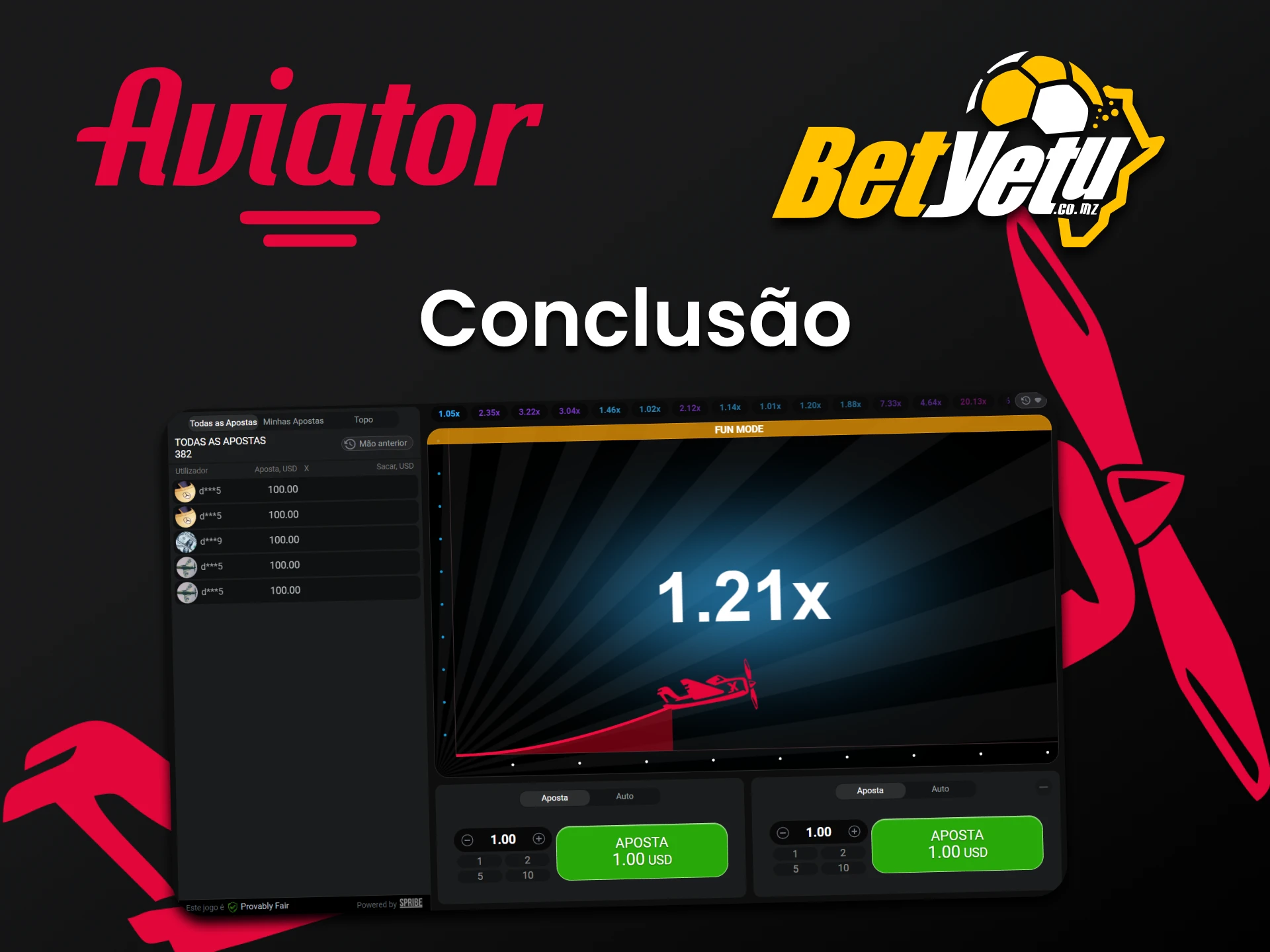 A escolha certa para o Aviator é o serviço Betyetu.