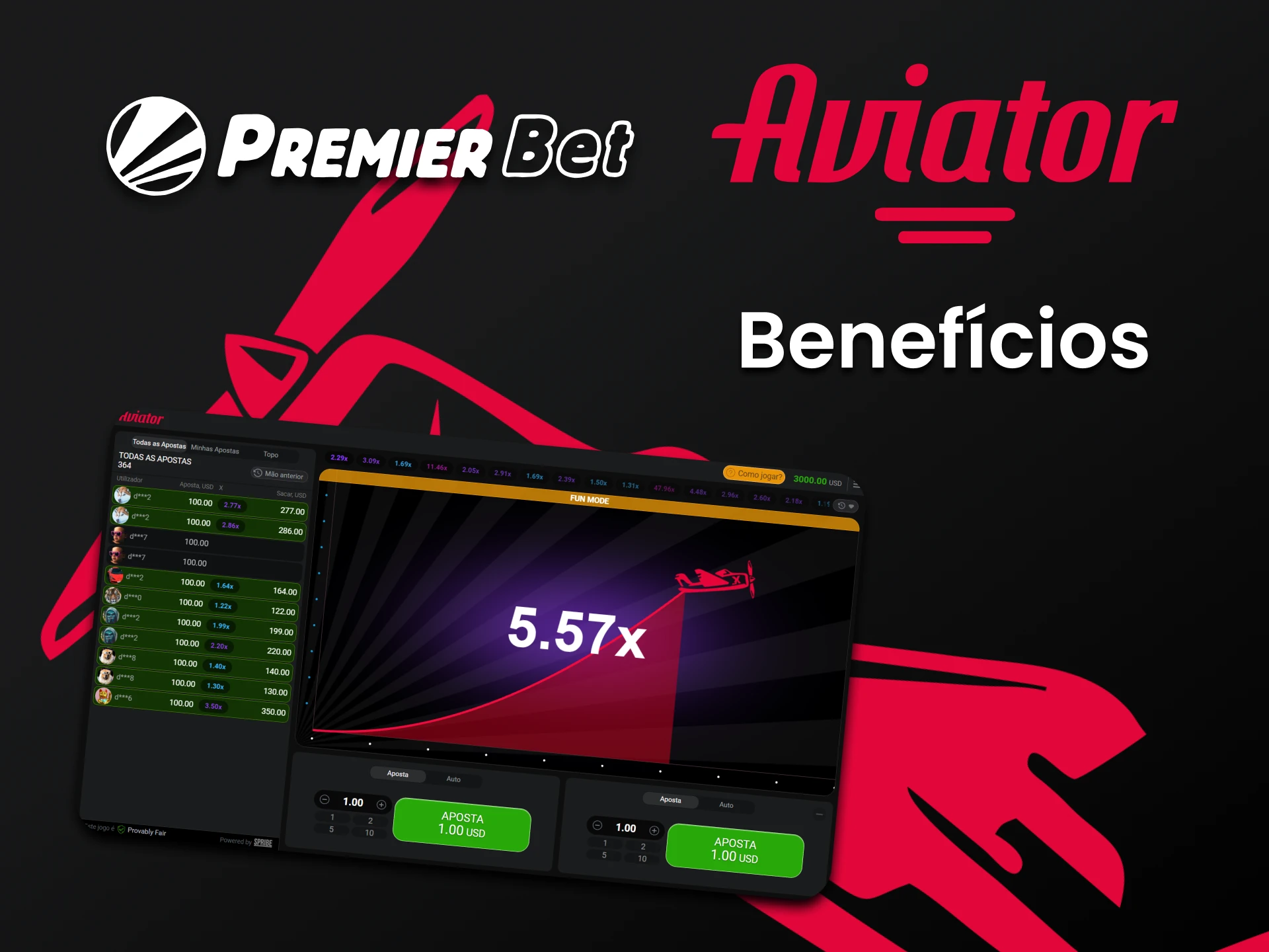 Conheça os benefícios do Primerbet para o Aviator.