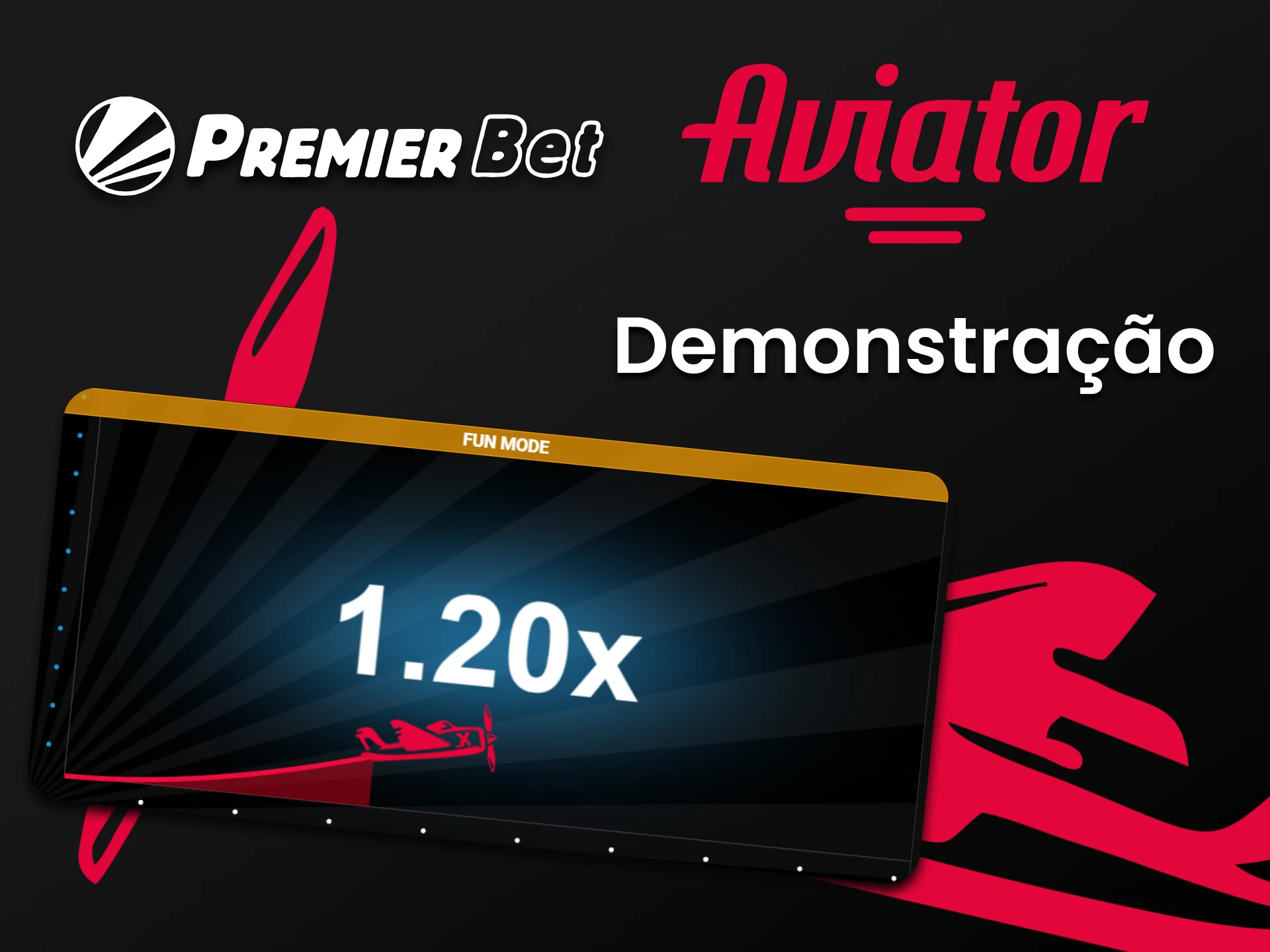Pratique na versão demo do jogo Aviator na Premierbet.