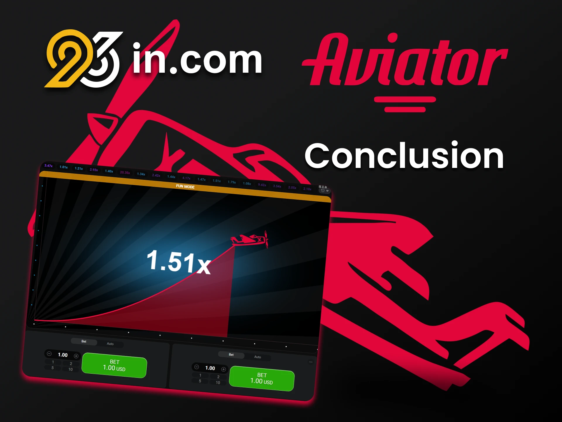 96in is perfect for playing Aviator.