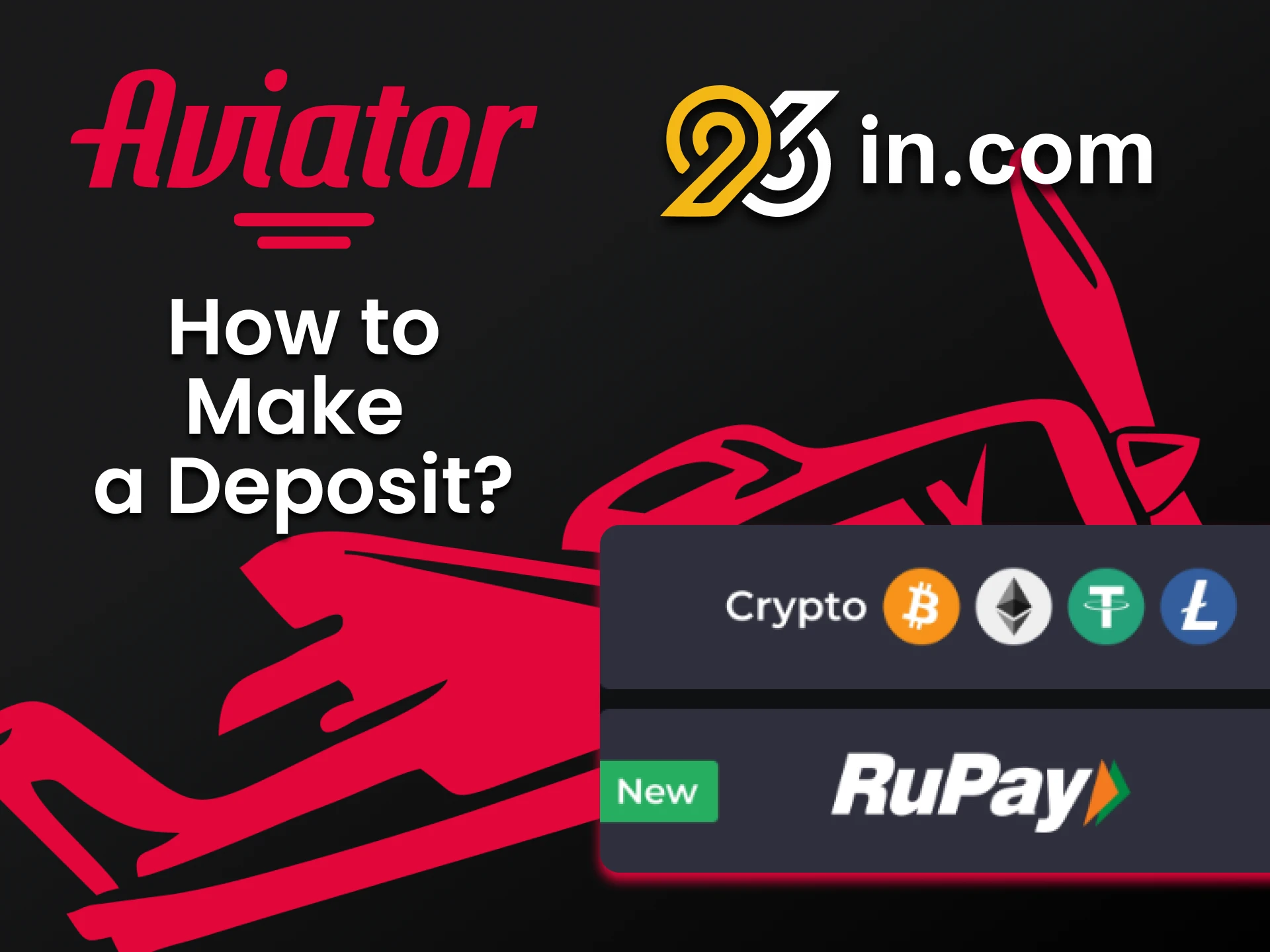 Choose your payment method from 96in to Aviator.