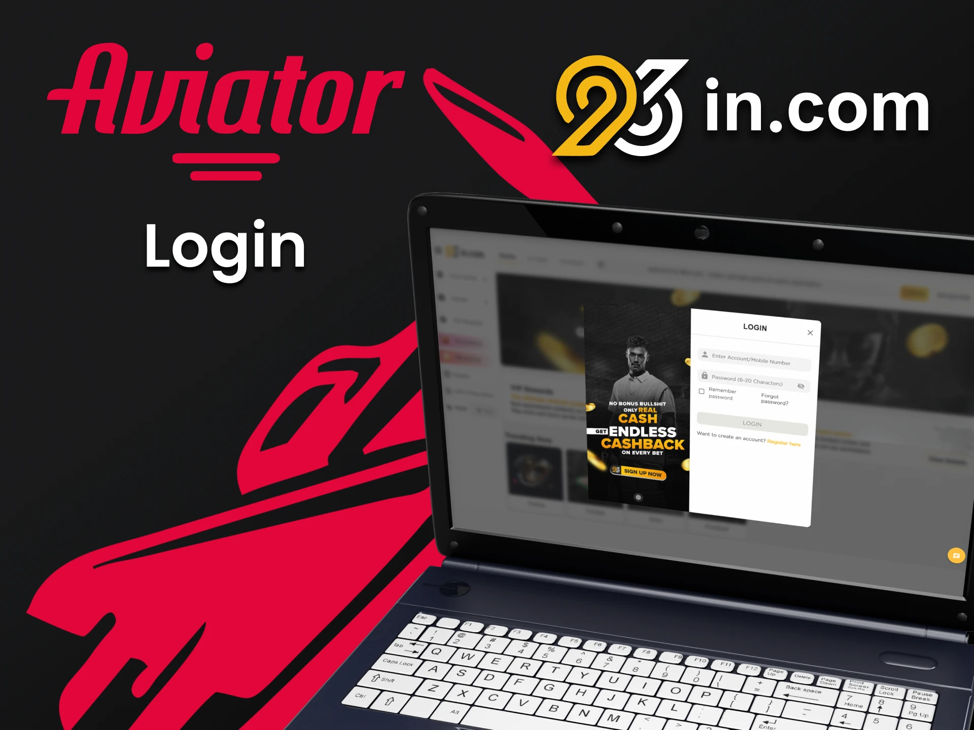 Login to your 96in account and play Aviator.