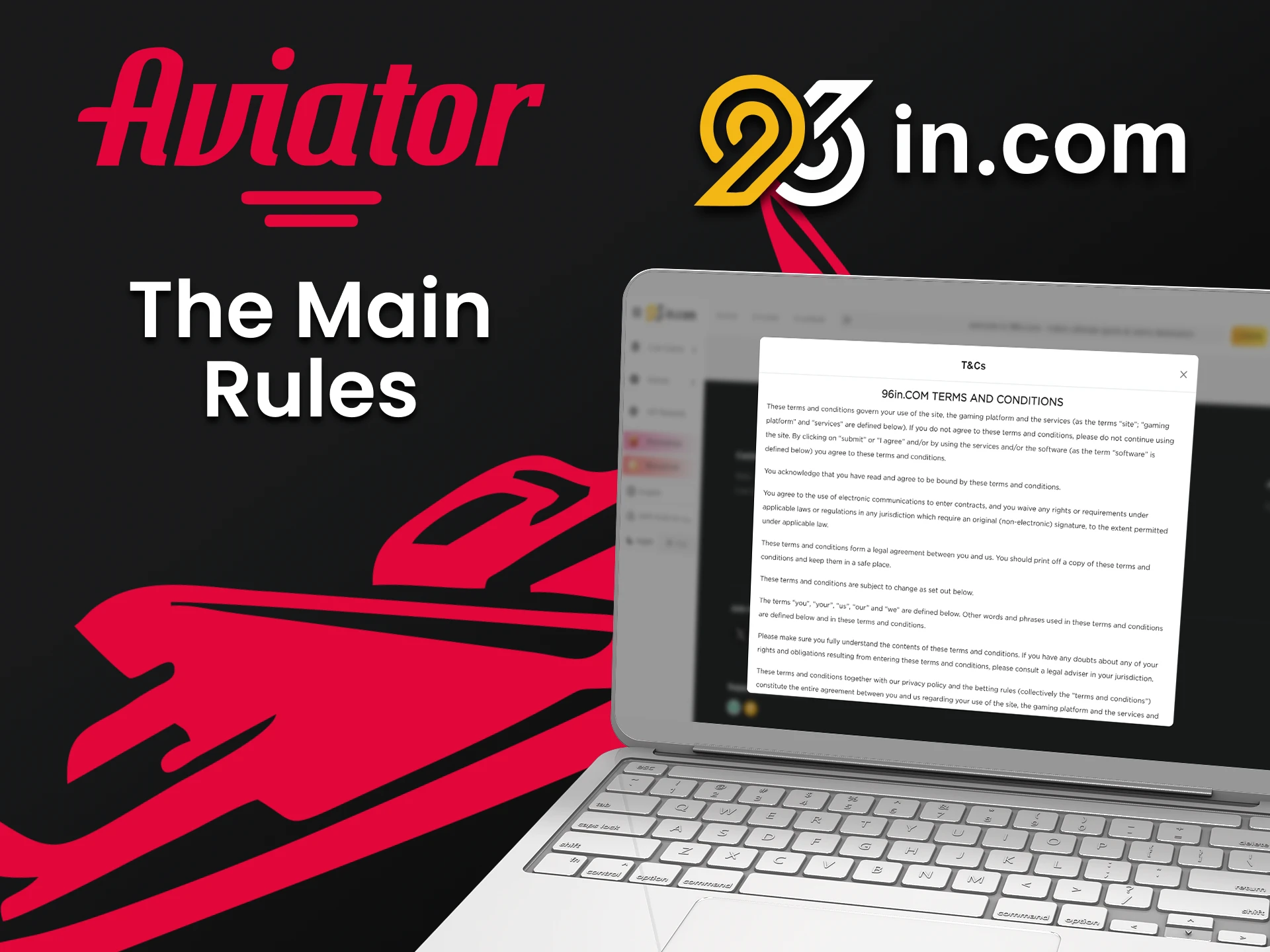 Learn the rules for using the 96in service for the game Aviator.