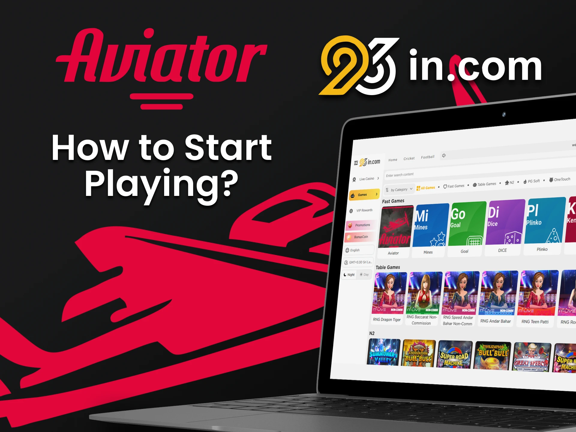 Go to the games section at 96in for the Aviator game.