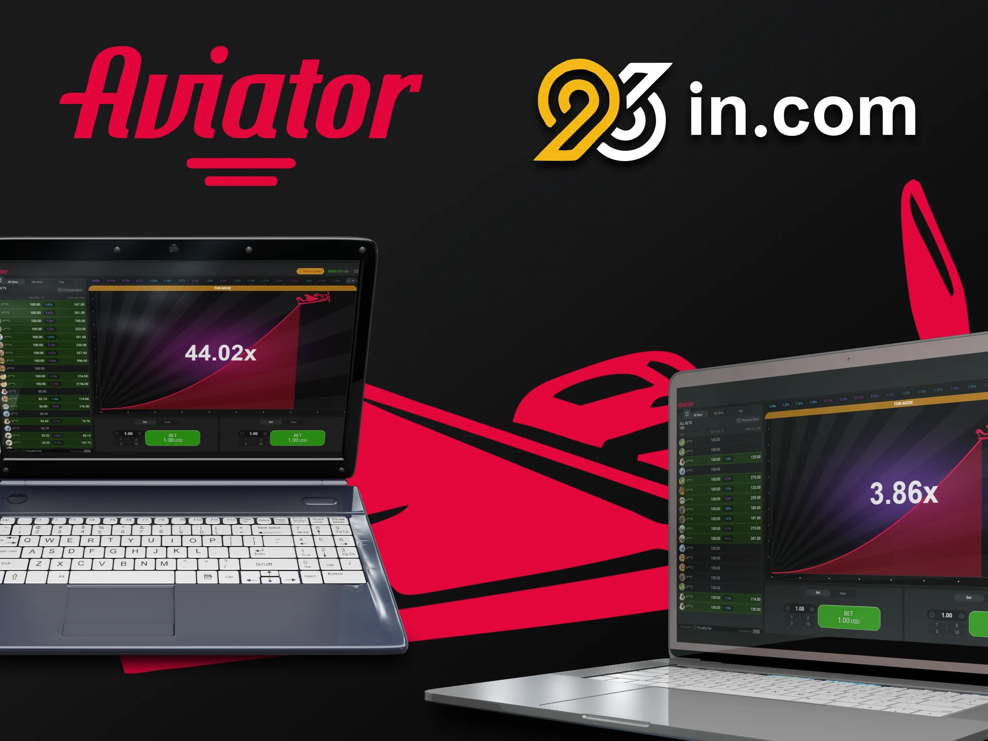 Choose your device to play Aviator at 96in.